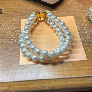 Elegant Double-Strand Pearl Bracelet